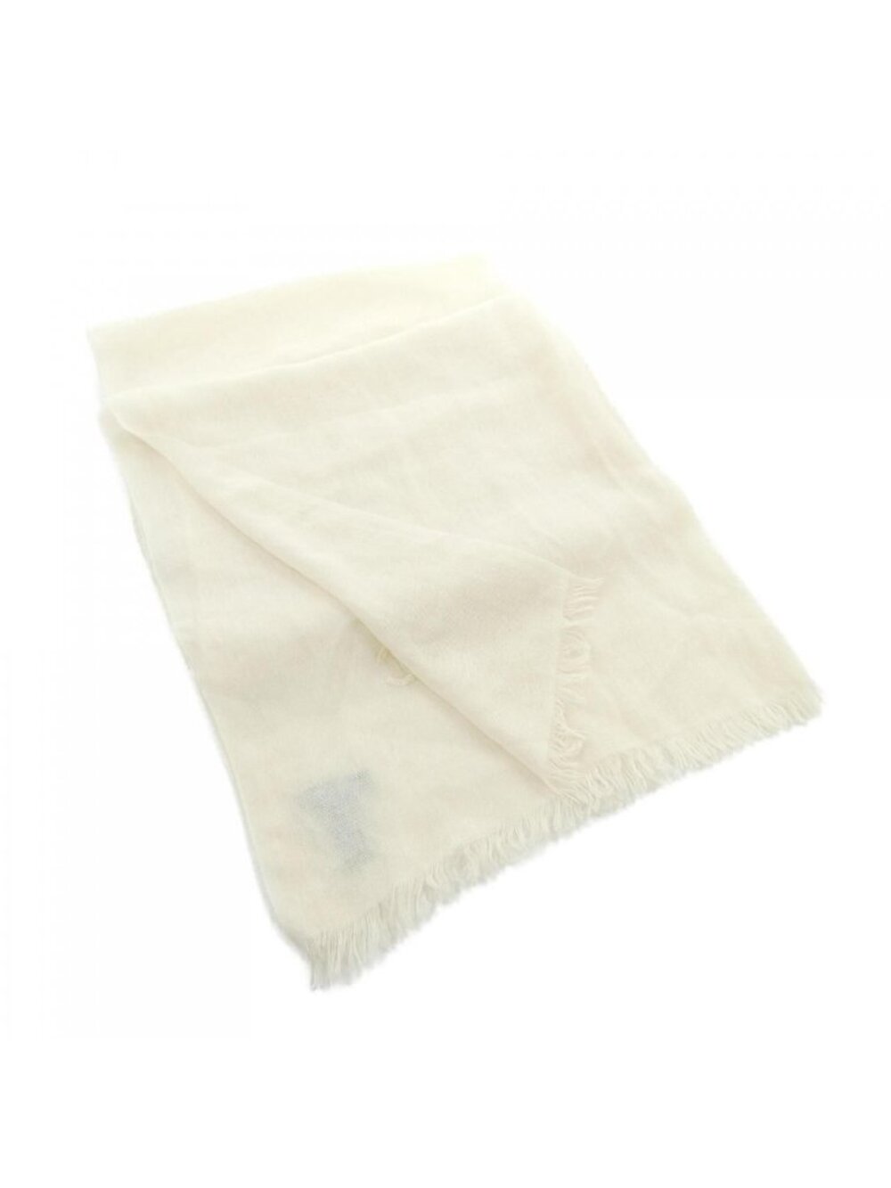 Chanel Stole Scarf White